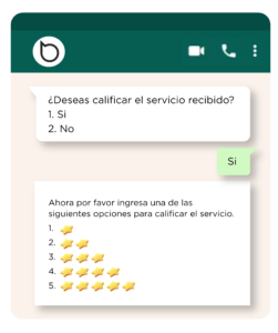 herramienta para hacer encuestas de satisfacción en whatsapp